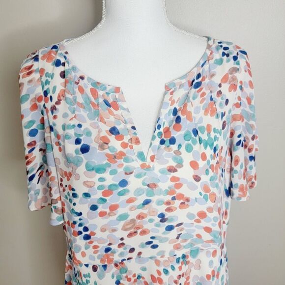 Maeve Anthropologie Spotted Dress Size Medium Petite - Picture 2 of 8